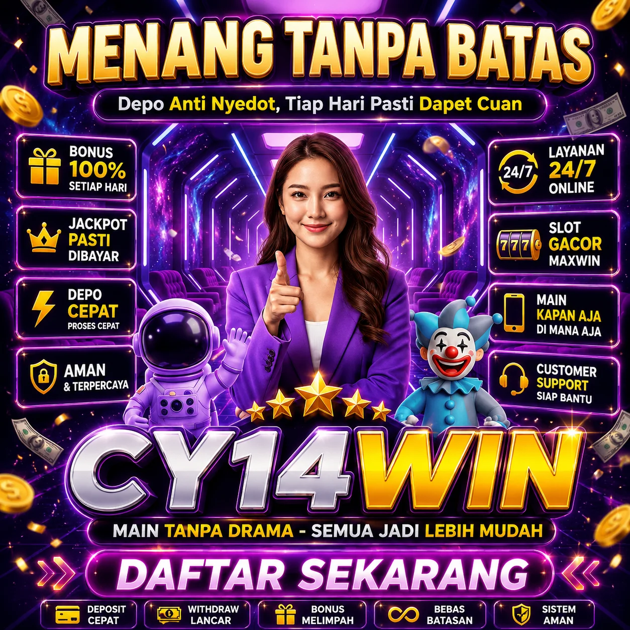Galeri foto CY14WIN • Arena Hiburan Game Modern Dengan Tantangan Semakin Seru di Jakarta